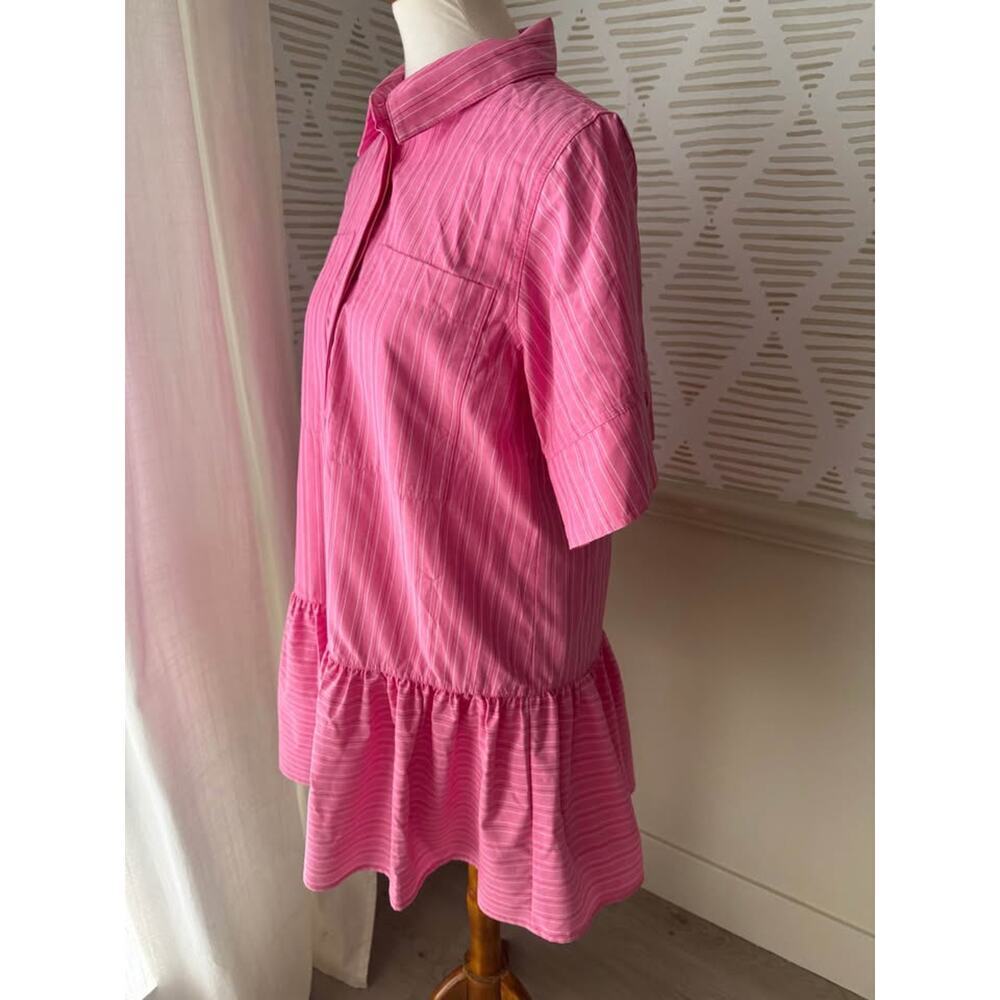 Fate Women’s Small Fill Your Heart Pink Striped Drop Waist Mini Dress - Picture 4 of 9